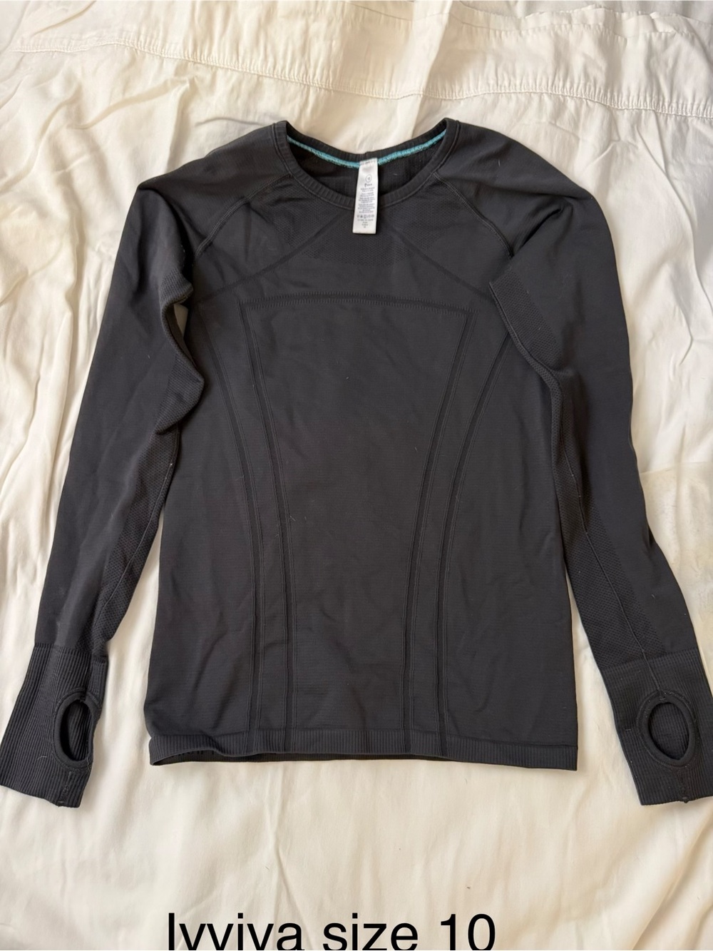 Ivivva Black Long Sleeve Athletic Top